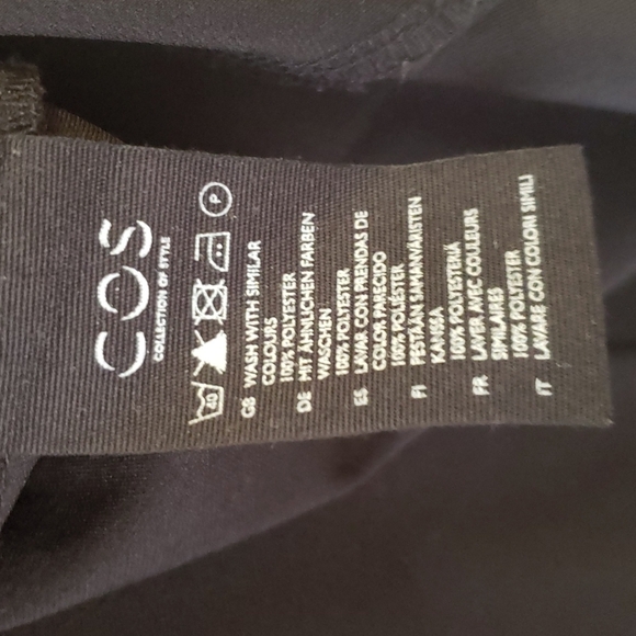 COS High-Low Black Tunic Top - Picture 6 of 7